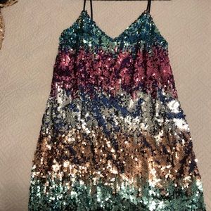 Express sequined dress